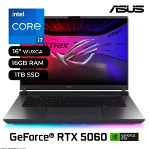 Laptop Gamer ASUS ROG Strix G16 G615JMR-AS74 Intel Core i7 14650HX 16GB RAM 1TB SSD RTX 5060 8GB 16" WUXGA