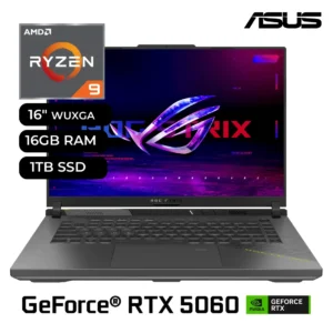 Laptop Gamer ASUS ROG STRIX G614FM-WS Ryzen 9 9955HX 16GB RAM 1TB SSD RTX 5060 16" WUXGA 165Hz
