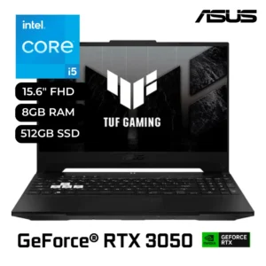 Laptop Gamer ASUS TUF DASH F15 FX517ZC-HN005W Intel Core i5-12450H 8GB RAM 512GB SSD RTX 3050 4GB 15.6" FHD