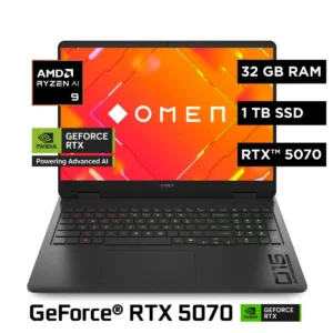Laptop Gamer HP Omen 16-AP0004LA Ryzen AI 9 365 32GB RAM 1TB SSD RTX 5070 8GB 16" 2K 144Hz