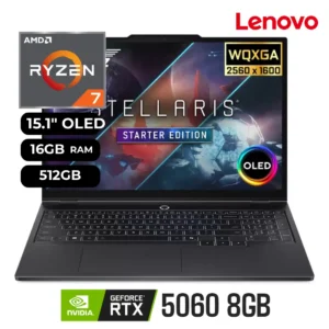 Laptop Gamer Legion 5 15AHP10 Ryzen 7 260 16GB RAM 512GB SSD RTX 5060 15.1" OLED 165Hz