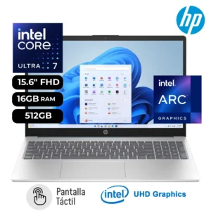 Laptop HP 15-FD1008CL Core Ultra 7 155H 16GB RAM 512GB SSD 15.6" FHD Táctil