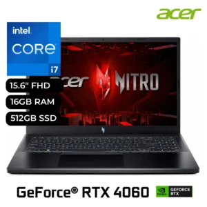 Laptop Acer Nitro V15 ANV15-51-789J Intel Core i7-13620H 16GB RAM 512GB SSD RTX 4060 8GB 15.6" FHD 145Hz